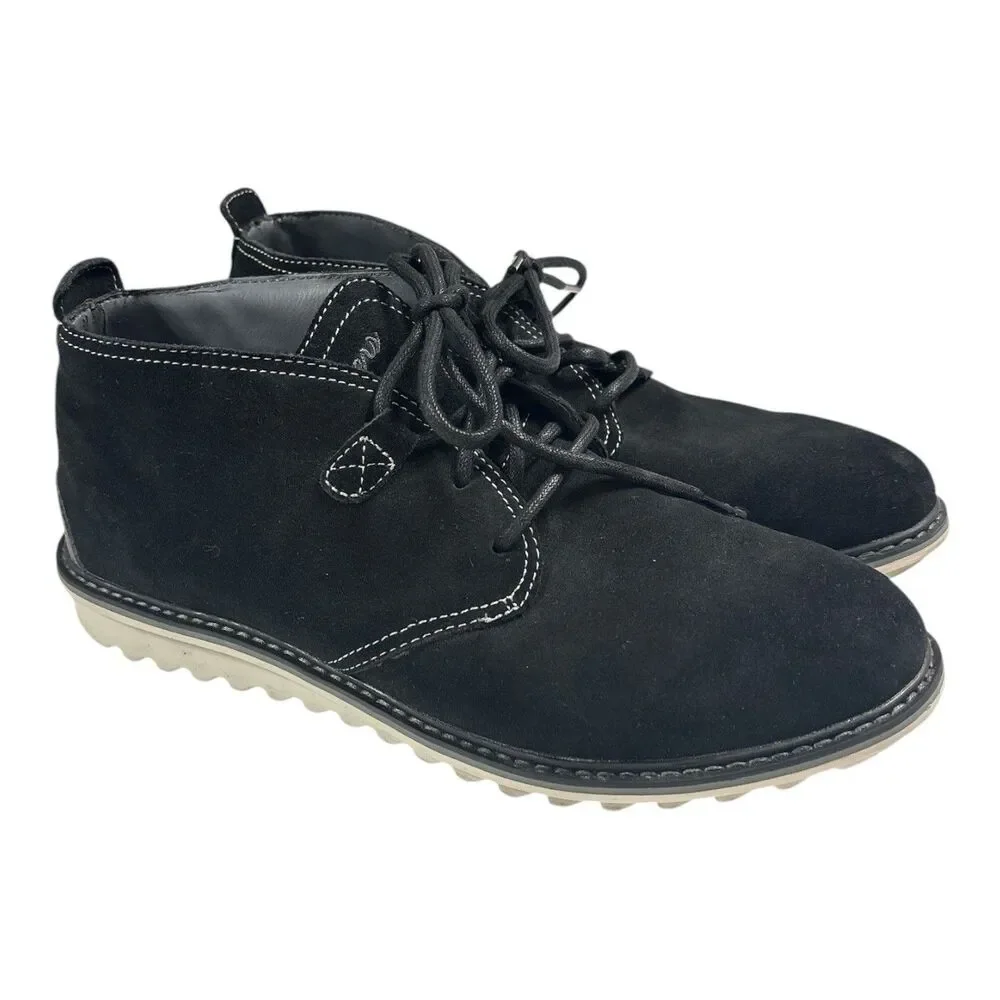 Skechers Women’s Black Suede Lace Up Chukka Ankle Boots Comfort Shoes Size 9.5